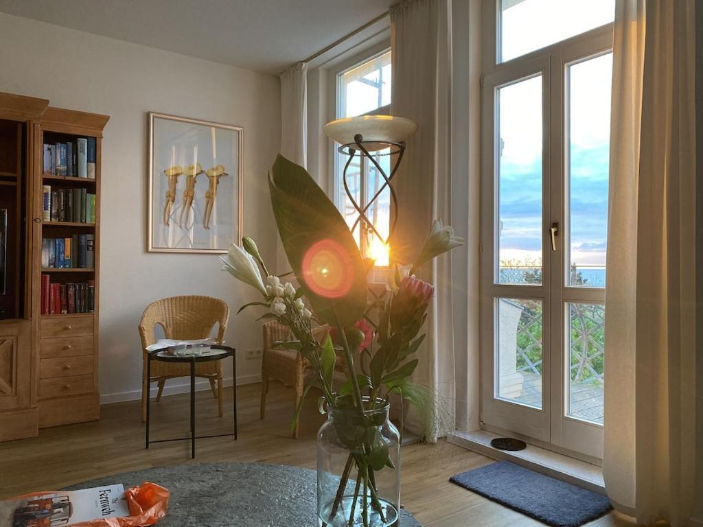 Villa Seeblick Warnemuende - Fewo Mit Meerblick Und Balkon Direkt Am Strand Fuer 2-4 Pers ロストック エクステリア 写真