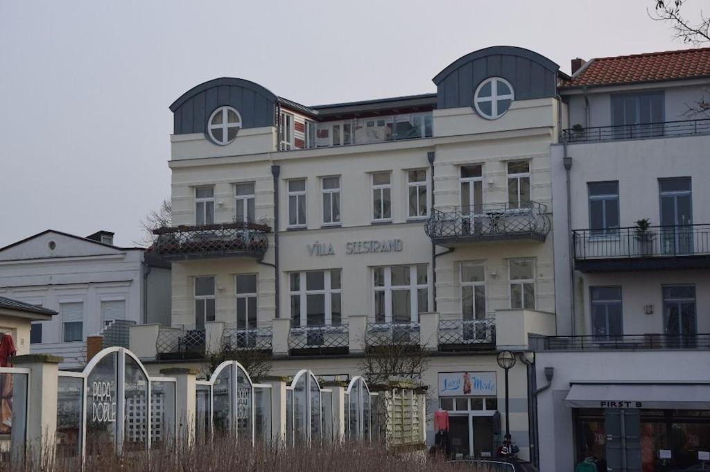Villa Seeblick Warnemuende - Fewo Mit Meerblick Und Balkon Direkt Am Strand Fuer 2-4 Pers ロストック エクステリア 写真